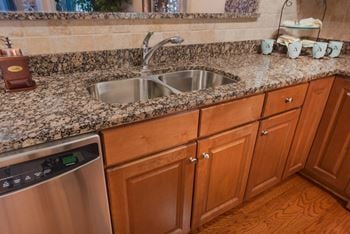 Sink with faucet